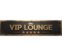 Horienteeon VIP Lounge Metal Sign 10x40cm Aluminium Cool Plaque for Game Room Bar Wall Decor