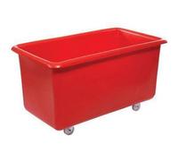 Horison Industries 455L Mobile Plastic Bin, Glass Bottle Recycling Bins, Mobile Containers, Bottle Skips, Large Bin for Bars, Restaurants - 1400x785x770mm Truck Containers for Warehouse - Red Bin