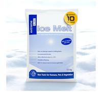 Horison Industries De-Icing Salt for Paths and Driveways, Fast Acting, 10kg