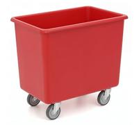 Horison Industries Mobile Bottle Plastic Bin, Red, 200L, 830x760x455mm
