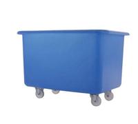 Horison Industries Mobile Plastic Bin 1400x785x770mm, 455 L Blue Trolley On Wheels Glass Bottle Recycling Bins, Bottle Skips for Home Bar, Outdoor Bars & Hotels, Heavy Duty Plastic Storage Boxes