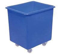 Horison Industries Mobile Plastic Bin 510x465x465mm, 72L Blue Trolley On Wheels Glass Bottle Recycling Bins, Bottle Skips for Home Bar, Outdoor Bars & Hotels, Heavy Duty Plastic Storage Boxes