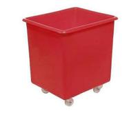 Horison Industries Mobile Plastic Bin 685x615x525mm, 135L Red Trolley On Wheels Glass Bottle Recycling Bins, Bottle Skips for Home Bar, Outdoor Bars & Hotels, Heavy Duty Plastic Storage Boxes