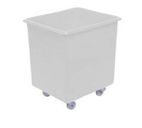 Horison Industries Mobile Plastic Bin 685x615x525mm, 135L White Trolley On Wheels Glass Bottle Recycling Bins, Bottle Skips for Home Bar, Outdoor Bars & Hotels, Heavy Duty Plastic Storage Boxes