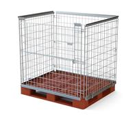 Horison Industries Stackable Euro Pallet Cages - Strong & Durable, Steel, Secure Storage, Versatile Applications, Warehouse Storage, Retail, Transportation - 850x800x1000mm