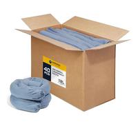 Horison Industries Universal Absorbent Socks 40 Pack, 112L Blue Industrial Absorbent Booms for Hazardous Chemical Oil Spills & Water Absorbing Deployment Hazmat Spill Control for Warehouses & Garage