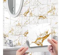 HORIWE Marble Tile Stickers Square Tenant-Friendly wall Stickers 20pcs