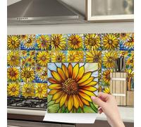 HORIWE Marble Tile Stickers Square Tenant-Friendly wall Stickers 20pcs