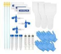 Horizon Animal Care 3-Way Canine Breeding Kit - Complete Set for Semen Collection and Insemination with Collection Cones, Insemination Rods, Syringes, Tubes, Gloves, Valves & Lubricating Jelly