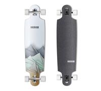 HORIZON BLUE 39inch Urban Longboard Cruiser | North America Hardrock Maple Deck | Anti-Wheelbite&Shock-Absorbing System | Multi-scenarios Cruising Complete(Ridge)