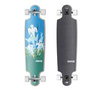 HORIZON BLUE 39inch Urban Longboard Cruiser | North America Hardrock Maple Deck | Anti-Wheelbite&Shock-Absorbing System | Multi-scenarios Cruising Complete(Gannets)