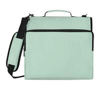 Horizon Blue Zipper Binder, 3 Ring Binder with Shoulder Strap for Daily Commute