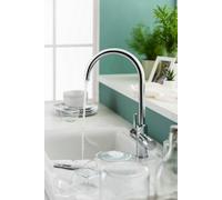 Horizon by Abode Abode Hotek 3 In 1 Swan Spout Instant Hot Water Tap In Chrome