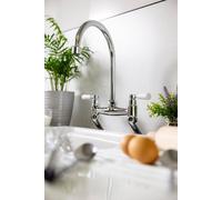Horizon by Abode Abode Traditional Bridge Mixertap Dual Handle In Chrome