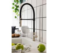 Horizon by Abode Abode Valida Professional Pull Around Single Lever In Brushed Nickel/matt Black