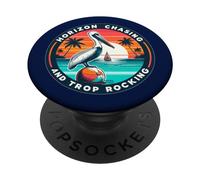 Horizon Chasing And Trop Rocking - Trop Rock And Sailing PopSockets Adhesive PopGrip