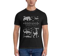 Horizon Forbidden West T-Shirt Boys t Shirts Funny t Shirts Mens t Shirts Casual Stylish Mens Graphic t-Shirts Black