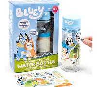 Horizon Group USA Bluey Decorate Your Own Water Bottle, Repositionable Stickers, Great For Bluey Birthday Parties, Summer Sports, and More, Reusable BPA-Free Water Bottle for Kids Ages 3, 4, 5, 6