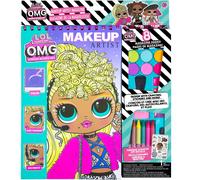 Horizon Group USA LOL OMG Make-Up Artist Magazine DIY Craft Kit, Design with Crayons, Stickers & More. & 200 Stickers age 5+
