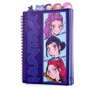 Horizon Group USA Tab Journal with 5 Dividers, Kpop Demon Hunters HUNTR/X | Journal for Kids and Teens, Notebook for Office or School Supplies, Stationery for Girls and Boys