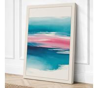 Horizon Line Minimalist Canvas Wall Art Print 18x12 Inch