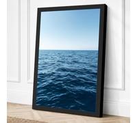 Horizon Line Minimalist Canvas Wall Art Print 30x20 Inch (76 x 51 cm)