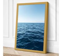 Horizon Line Minimalist Canvas Wall Art Print 36x24 Inch (91 x 61 cm)