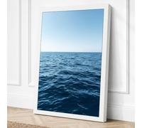 Horizon Line Minimalist Canvas Wall Art Print 36x24 Inch (91 x 61 cm)