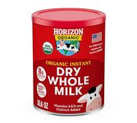 Horizon Organic Instant Dry Whole Milk Powder, Shelf Stable, Offers a Great Taste and Lasts Longer Than Regular Milk, 30.6 oz Canister
