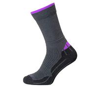 Horizon Performance Coolmax Hiker Sock (Charcoal Marl/Purple, M)