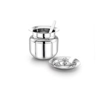 HORIZON Stainless Steel Ghee Pot Sindhu Ghee Pot: A Fusion of Tradition And Functionality For Culinary Excellence SIZE - 2,Silver
