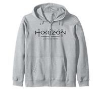 Horizon Zero Dawn Logo Cybernetic Dark Font Lettering Zip Hoodie