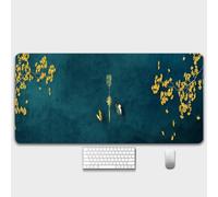 HorizonFlow Carp Gaming Mouse Pad Chinese Style Ancient Buildings Extra Large Keyboard Mouse Mat XXL Non-Slip Rubber Base Personalized Desk Pad for Home Computer Office Laptop (F,800 * 400 * 3mm)