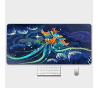 HorizonFlow Carp Gaming Mouse Pad Chinese Style Ancient Buildings Extra Large Keyboard Mouse Mat XXL Non-Slip Rubber Base Personalized Desk Pad for Home Computer Office Laptop (O,600 * 300 * 3mm)
