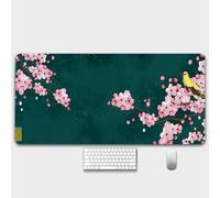 HorizonFlow Carp Gaming Mouse Pad Chinese Style Ancient Buildings Extra Large Keyboard Mouse Mat XXL Non-Slip Rubber Base Personalized Desk Pad for Home Computer Office Laptop (X,900 * 400 * 3mm)