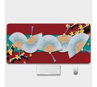 HorizonFlow Carp Gaming Mouse Pad Chinese Style Ancient Buildings Extra Large Keyboard Mouse Mat XXL Non-Slip Rubber Base Personalized Desk Pad for Home Computer Office Laptop (I,800 * 300 * 3mm)
