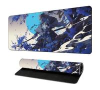 HorizonFlow Japanese Sakura Samurai Gaming Mouse Pad Extra Large Keyboard Mouse Mat XXL Non-Slip Rubber Base Personalized Desk Pad for Home Computer Office Laptop (G,800 * 400 * 3mm)