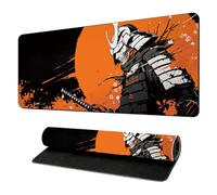 HorizonFlow Japanese Sakura Samurai Gaming Mouse Pad Extra Large Keyboard Mouse Mat XXL Non-Slip Rubber Base Personalized Desk Pad for Home Computer Office Laptop (L,600 * 300 * 3mm)