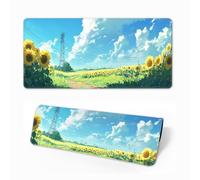 HorizonFlow The Wizard of Oz Gaming Mouse Pad Cypress Wheat Field Extra Large Keyboard Mouse Mat XXL Non-Slip Rubber Base Personalized Desk Pad for Home Computer Office Laptop (F,700 * 300 * 3mm)