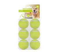 HorizonMart - Pack of 6 Dog Tennis Balls - Non-Toxic, Chew-Resistant Balls for Dogs | Durable Fetch Toys for Small, Medium, and Large Dogs!
