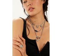 Horizons Semiprecious Stone Layer Necklace at Free People in Silver/Tigers Eye/Sea Salt - female