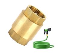 Horizontal 1 Way Check Valve, Garden Hose Check Valve, Female Threaded Check Valve for Wells, Pumps, Tanks and Backflow Prevention