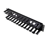 Horizontal 2U Finger Duct for Cabinet Cable Management Rack with Cover 19 inch