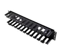 Horizontal 2U Finger Duct for Cabinet Cable Management Rack with Cover 19 inch