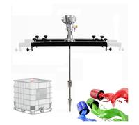 Horizontal Air Agitator for Tank, 0~2500RPM Pneumatic Paint Mixer with Stainless Steel Folding Impeller, 1000L Stirring Capacity, for Paints, Coatings, Inks Dissolver