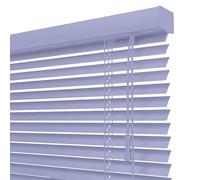 Horizontal Aluminum Venetian Blinds Privacy Window Shutters, 25mm Slats Window Blinds with Twist Open Close Mechanism, No Drill Waterproof Metal Shades for Home Kitchen(Lavender)
