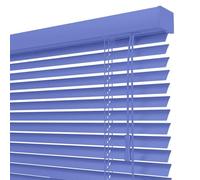 Horizontal Aluminum Venetian Blinds Privacy Window Shutters, 25mm Slats Window Blinds with Twist Open Close Mechanism, No Drill Waterproof Metal Shades for Home Kitchen(Navy Blue)