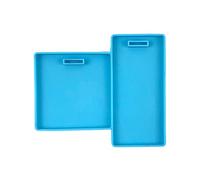 Horizontal Badge Label Silicone Mold Badge Backing Molds Gifts Trinkets Luggage Decors Pendant Mold Fondant Molds
