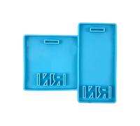 Horizontal Badge Label Silicone Mold Badge Backing Molds Gifts Trinkets Luggage Decors Pendant Mold Fondant Molds