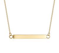 Horizontal Bar Urn Necklace For Ashes For Women Girls Stainless Steel Cremation Pendant Can Put Name/Date/Words Memorial Jewelry Keepsake Gifts, Stainless Steel, No Gemstone